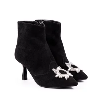 Botine Piele Naturala neagra Star