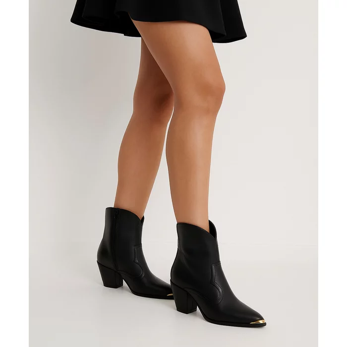 Ciocate dama Piele Naturala Negre Bartelo picture - 2