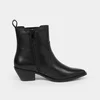 Ciocate dama Piele Naturala Negre box Nora picture - 4