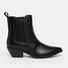Ciocate dama Piele Naturala Negre box Nora picture - 6