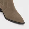 Ciocate dama Piele Naturala Taupe velur Nora picture - 3