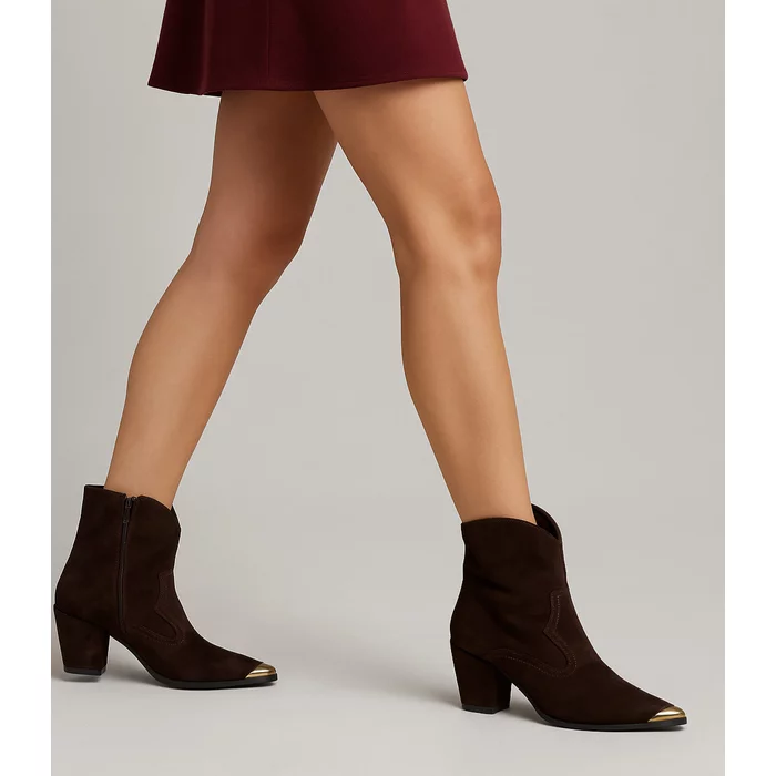 Ciocate dama Piele Naturala velur Maro Martina picture - 2