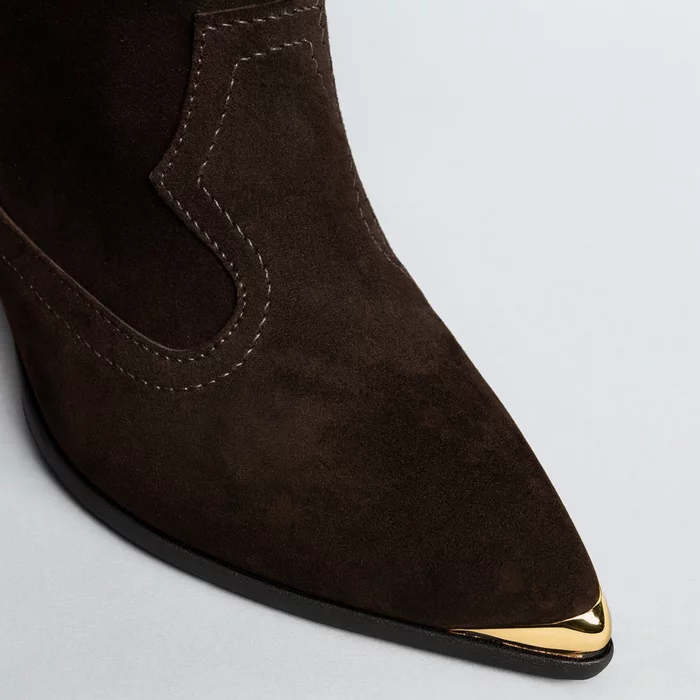 Ciocate dama Piele Naturala velur Maro Martina picture - 3