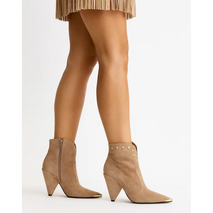 Ciocate Piele Naturala Capucino cu accesorii aurii Light picture - 4