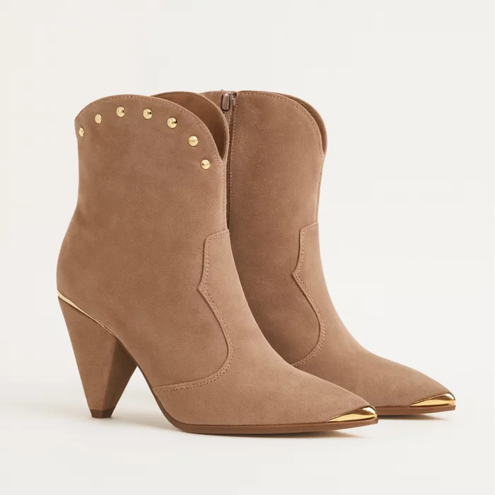 Ciocate Piele Naturala Capucino cu accesorii aurii Light picture - 3