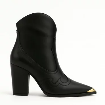 Ciocate Piele Naturala Negre cu accesorii aurii Santiago