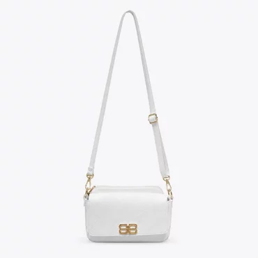 Geanta dama crossbody din Piele Naturala Alba Elara