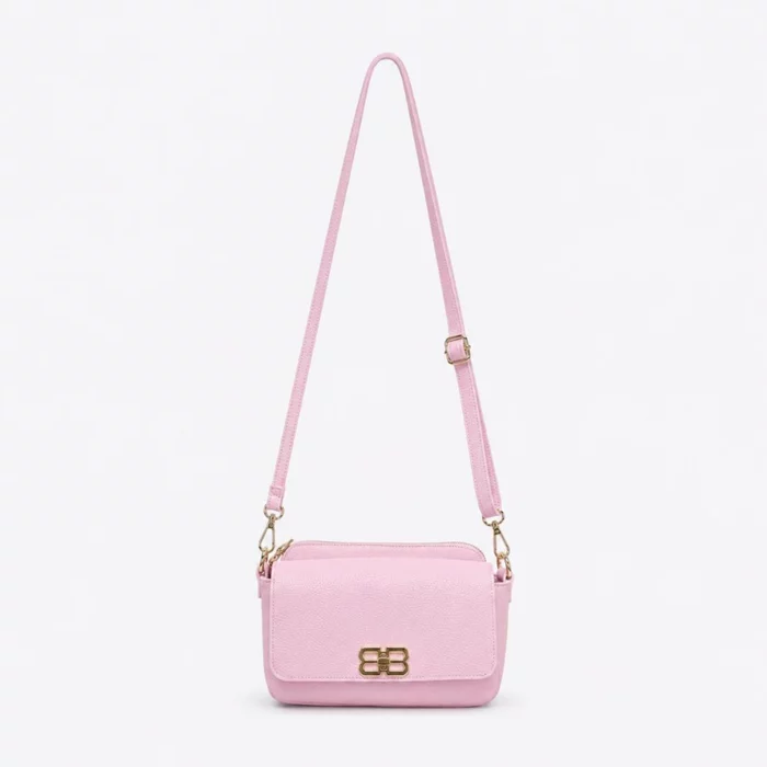 Geanta dama crossbody din Piele Naturala Roz Elara picture - 2