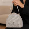 Geanta dama cu Cristale Argintii Firenze– Geantă Elegantă de Ocazie pentru Evenimente Speciale picture - 2