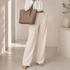 Geanta dama din Piele Naturala Bej Aurelia picture - 2