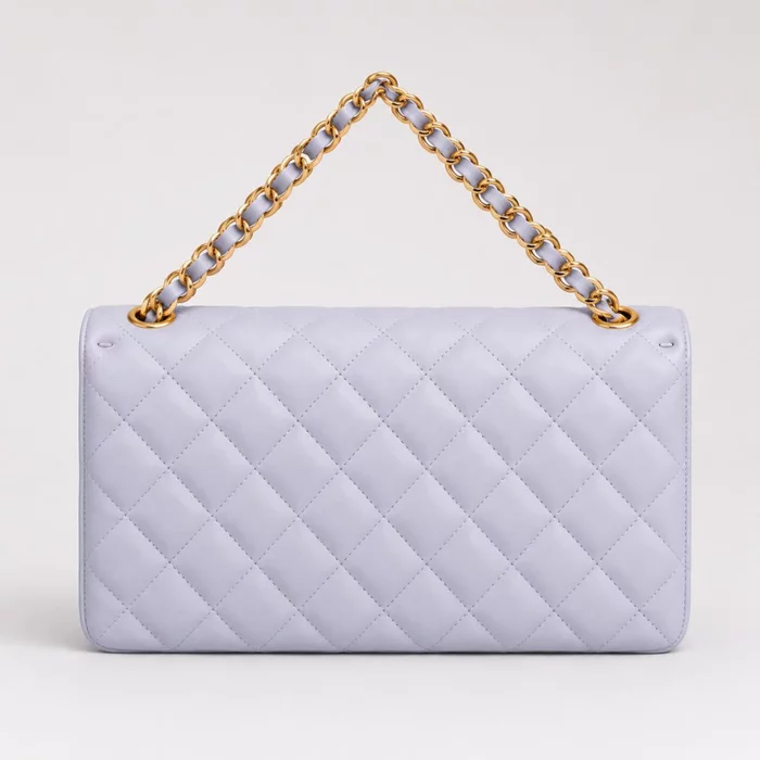 Geanta dama din Piele Naturala Blue Azzura picture - 4