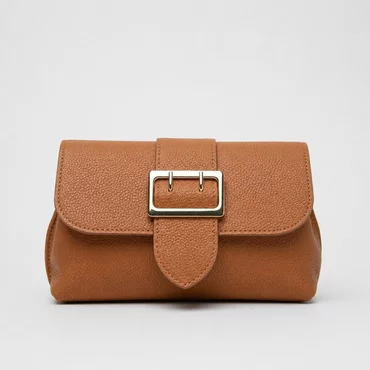 Geanta dama din Piele Naturala Maro Camel Bianca