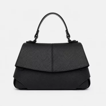 Geanta dama din Piele Naturala Neagra Paola