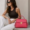 Geanta dama din Piele Naturala Roz flamingo Sara picture - 1