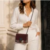 Geanta dama mini din Piele Naturala Bordo cu print snake Vita picture - 2