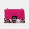 Geanta dama mini din Piele Naturala Fuxia cu print snake Vita picture - 1