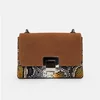 Geanta dama mini din Piele Naturala Maro cu print snake Vita picture - 1