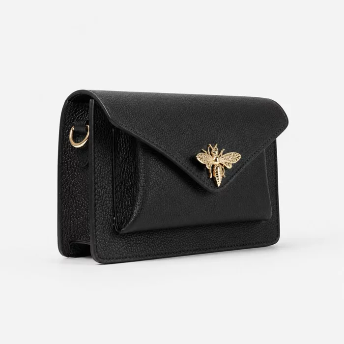 Geanta dama mini din Piele Naturala Neagra Bellagio picture - 4