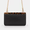 Geanta dama mini Piele Naturala Neagra si imprimeu tip leopard Betsy picture - 3