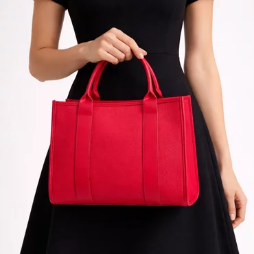 Geanta dama Piele Naturala bizon Rosu Icon