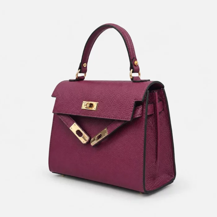 Geanta dama Piele Naturala Bordo Astrid picture - 3