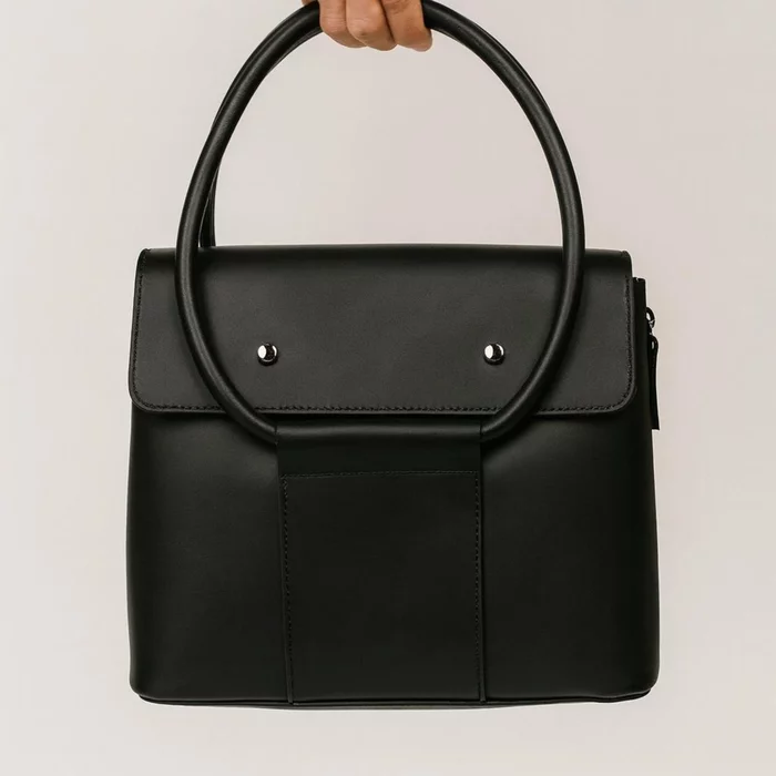 Geanta dama Piele Naturala Neagra Miruna picture - 2