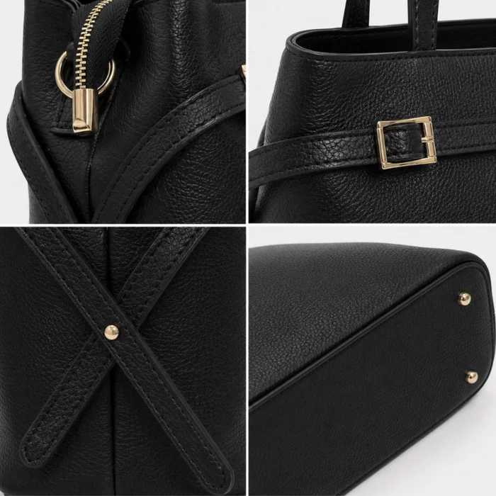 Geanta dama Piele Naturala Neagra Sorina picture - 4