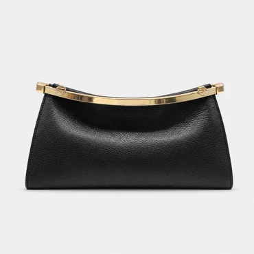 Geanta dama tip clutch din Piele Naturala Neagra Maestro
