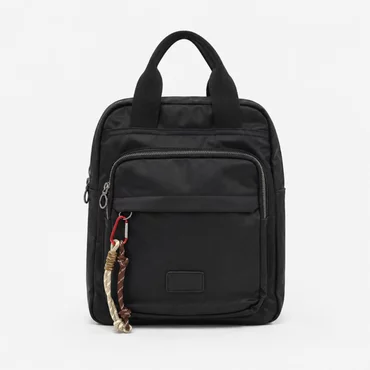 Geanta dama tip rucsac din textil Negru Talin