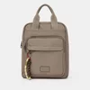 Geanta dama tip rucsac din textil Taupe Talin picture - 1