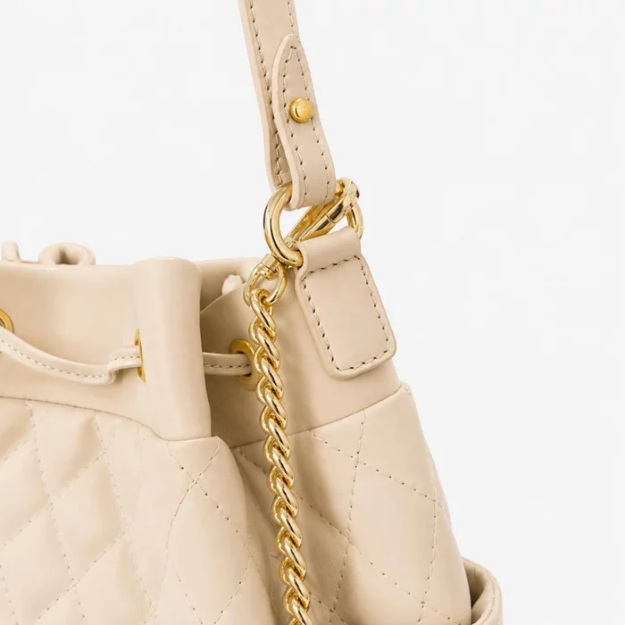 Geanta dama tip sac din Piele Naturala Bej Adoris picture - 4