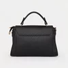 Geanta din Piele Naturala Neagra Atelier picture - 4