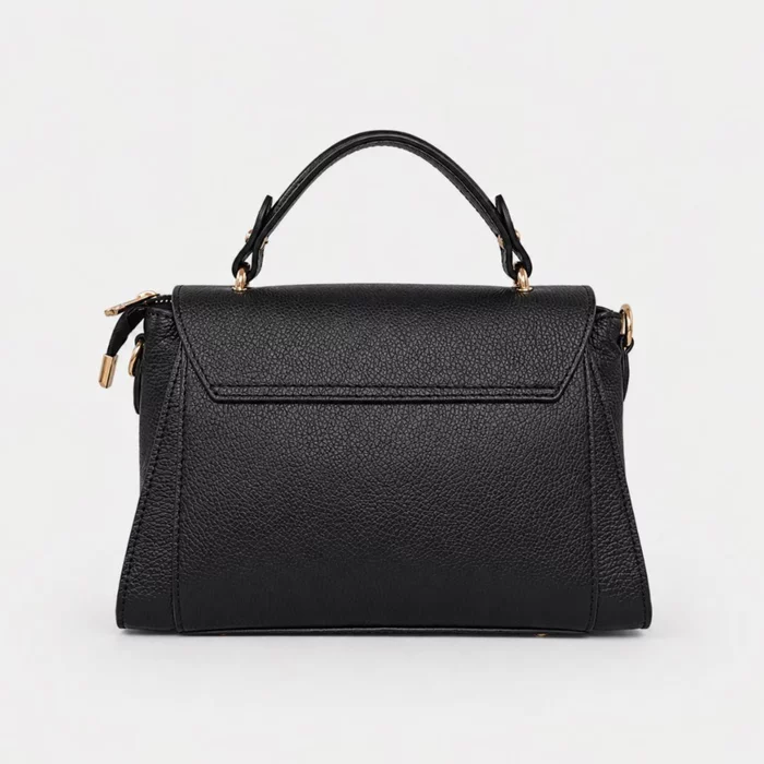 Geanta din Piele Naturala Neagra Atelier picture - 4