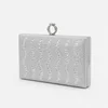 Geantă Elegantă Daiana Argintie cu Cristale – Clutch de Ocazie pentru Evenimente Speciale picture - 2