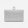 Geantă Elegantă Daiana Argintie cu Cristale – Clutch de Ocazie pentru Evenimente Speciale picture - 1