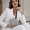 Geantă Elise Argintie si perle – Geantă Elegantă de Ocazie pentru Evenimente Speciale picture - 1