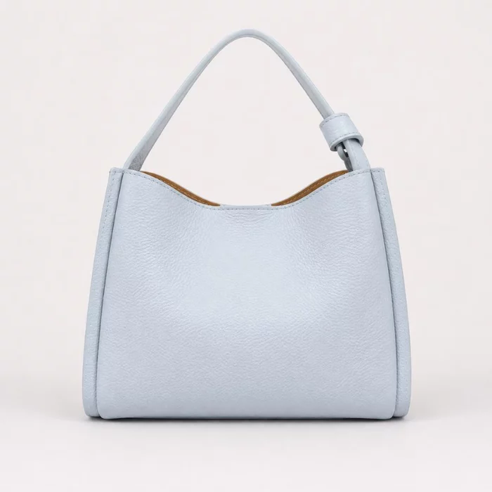 Geanta medie dama Piele Naturala Blue Adella picture - 3