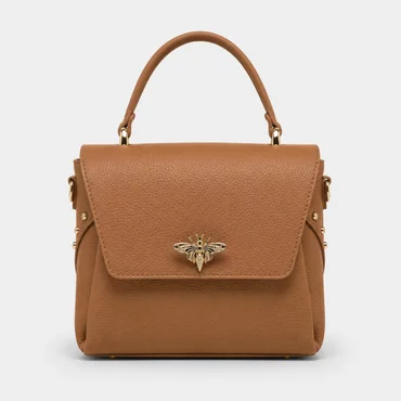 Geanta medie dama Piele Naturala Camel Alma