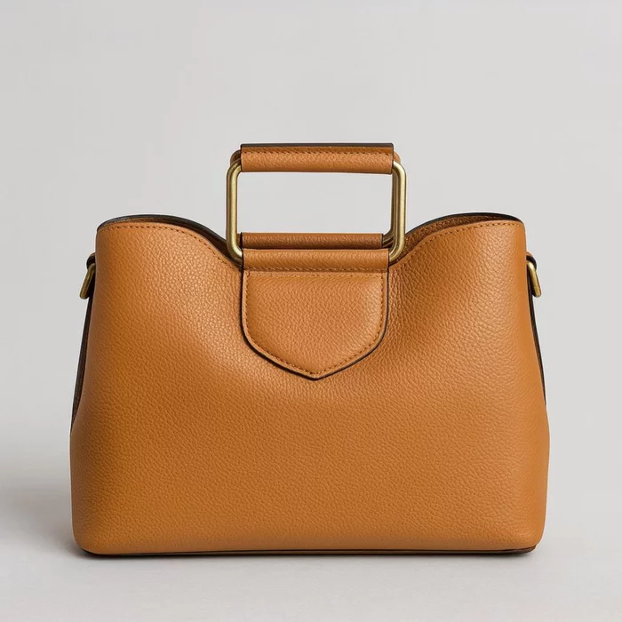 Geanta medie dama Piele Naturala Camel Deniz picture - 3