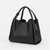 Geanta medie dama Piele Naturala Neagra Adella picture - 3
