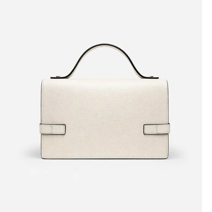 Geanta mini din Piele Naturala Crem Nova picture - 4