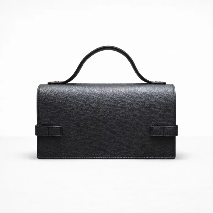 Geanta mini din Piele Naturala Neagra Nova picture - 4