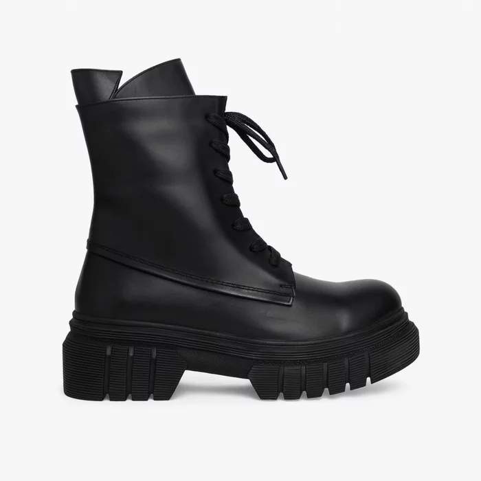 Ghete  de dama din Piele Naturala Negre Delta picture - 3