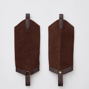 Jampiere detasabile din Piele Naturala Maro ciocolata Jinx