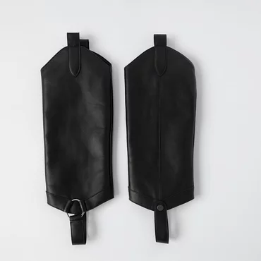 Jampiere detasabile din Piele Naturala Negre Jinx