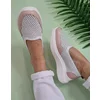 Pantofi casual dama Piele Naturala alb cu roz Zayn