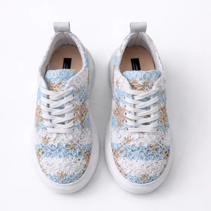 Pantofi casual din Plasa cu dantela Blue AirLace picture - 5