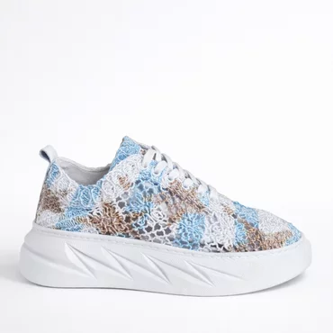 Pantofi casual din Plasa cu dantela Blue AirLace
