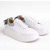 Pantofi casual Piele Naturala albi cu argintiu Bow picture - 4