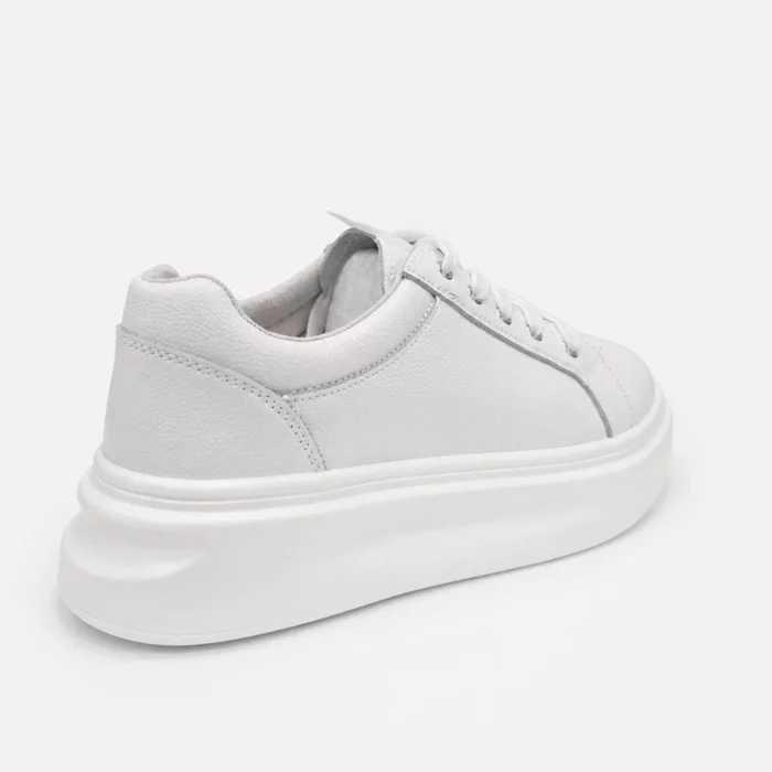Pantofi casual Piele Naturala Albi Ora picture - 4